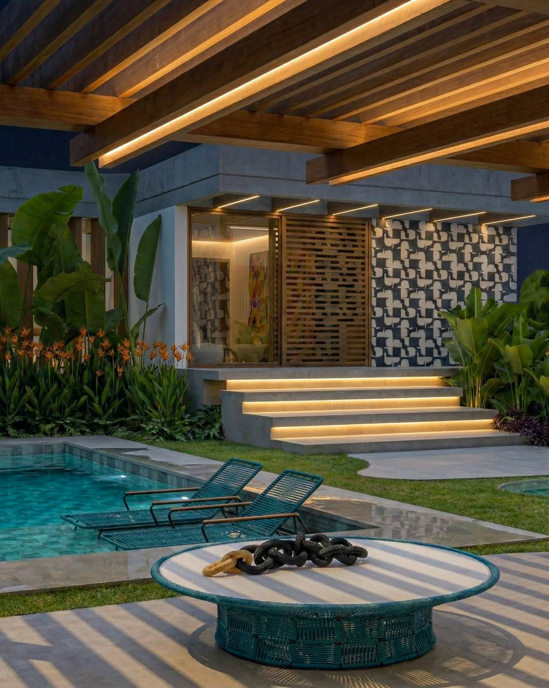 Ambiente arquitetônico — imagem de fundo do hero